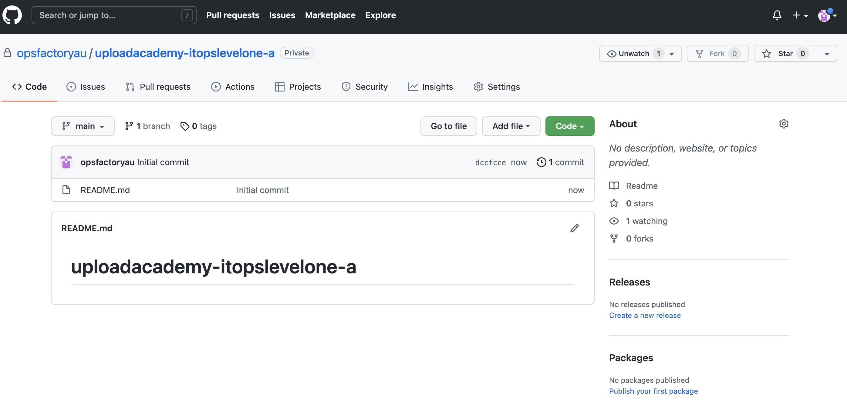 First repository on GitHub!